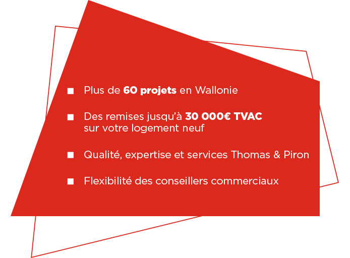 Jusqu'à 10000€ TVAC de remise par chambre sur votre appartement neuf