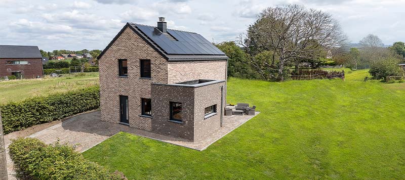Un client nous ouvre les portes de sa maison neuve à Remicourt (Hodeige)