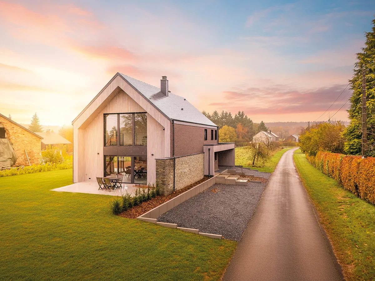 Un client nous ouvre les portes de sa maison neuve à Transinne (Libin)