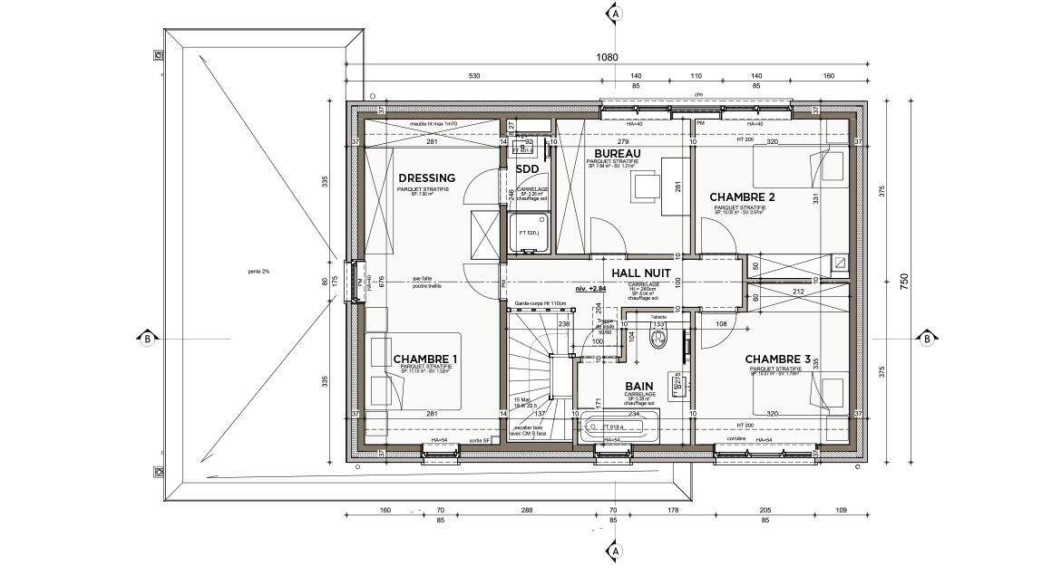 Maison d'inspiration 03 - Plan