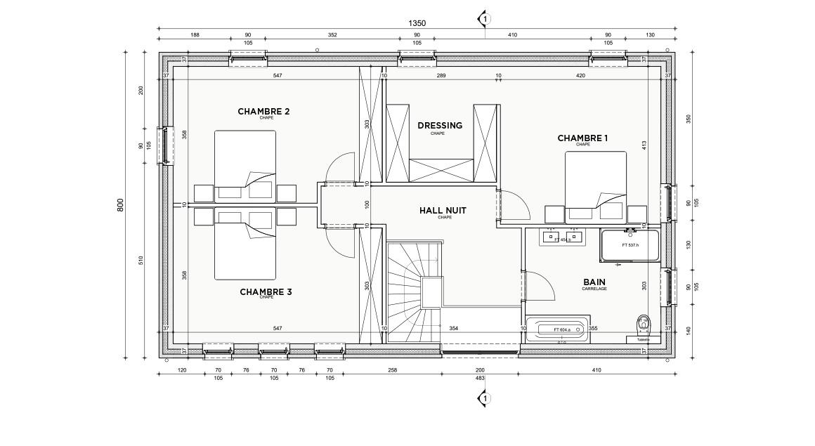 Maison d'inspiration 06 - Plan