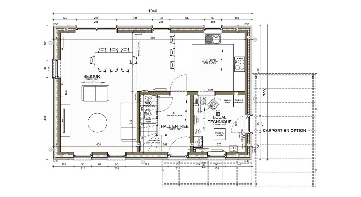 Ecostyle 05 - Plan rez-de-chaussée