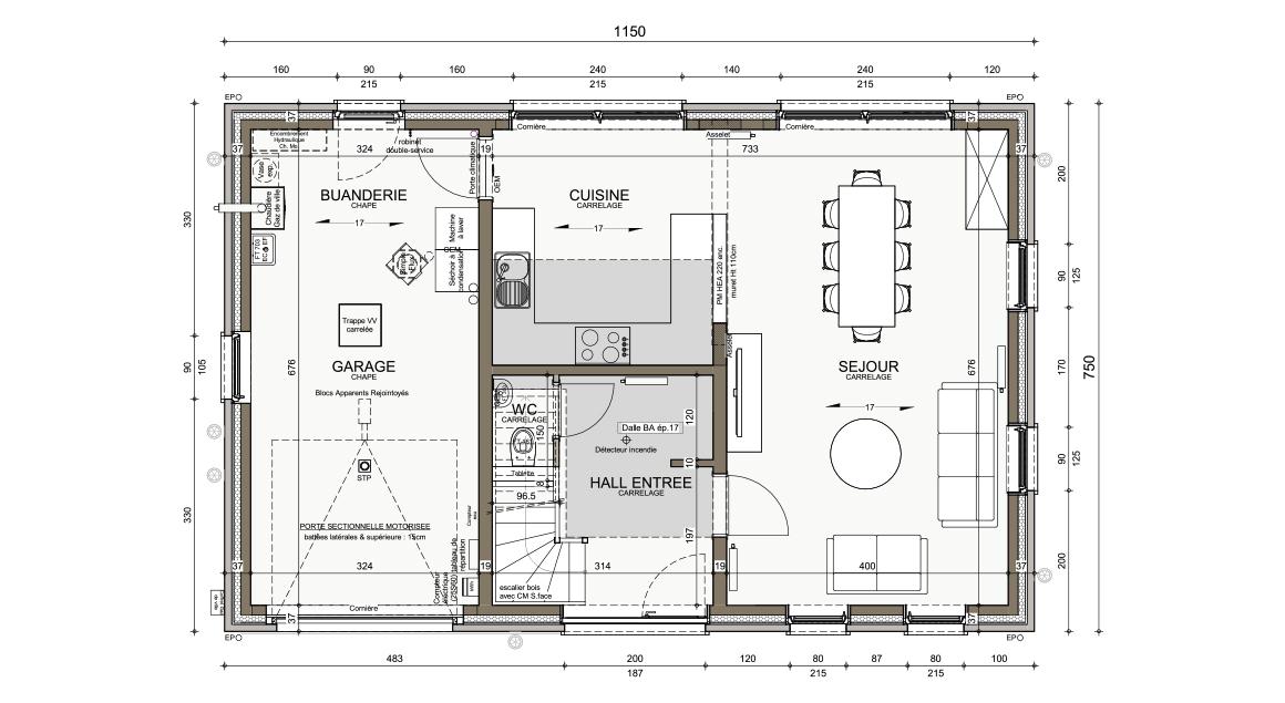 Ecostyle 07 - Plan rez-de-chaussée