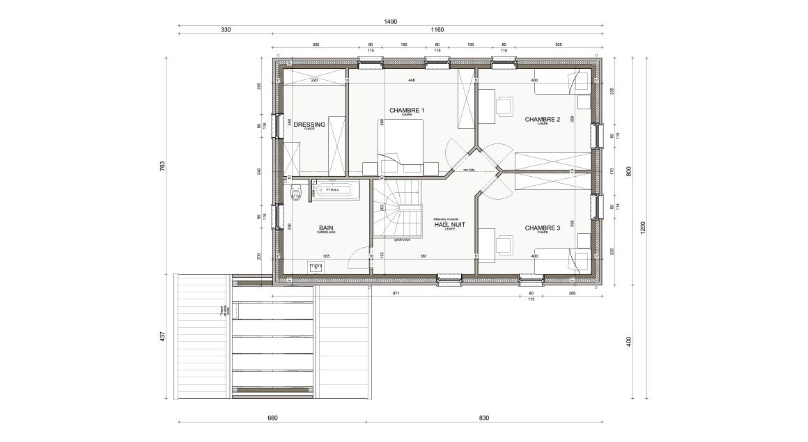 Ecostyle 12 - Plan étage