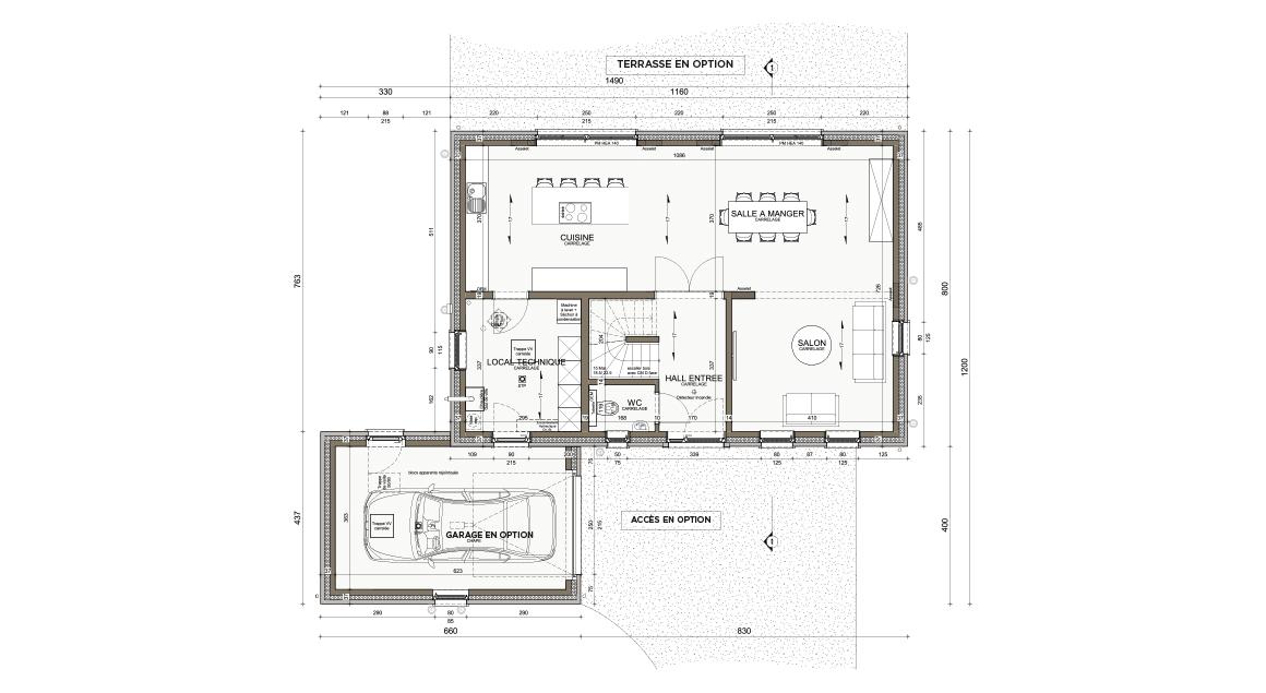 Ecostyle 12 - Plan rez-de-chaussée