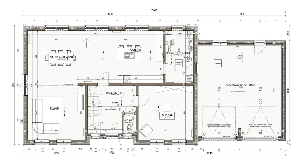 Ecostyle 18 - Plan rez-de-chaussée