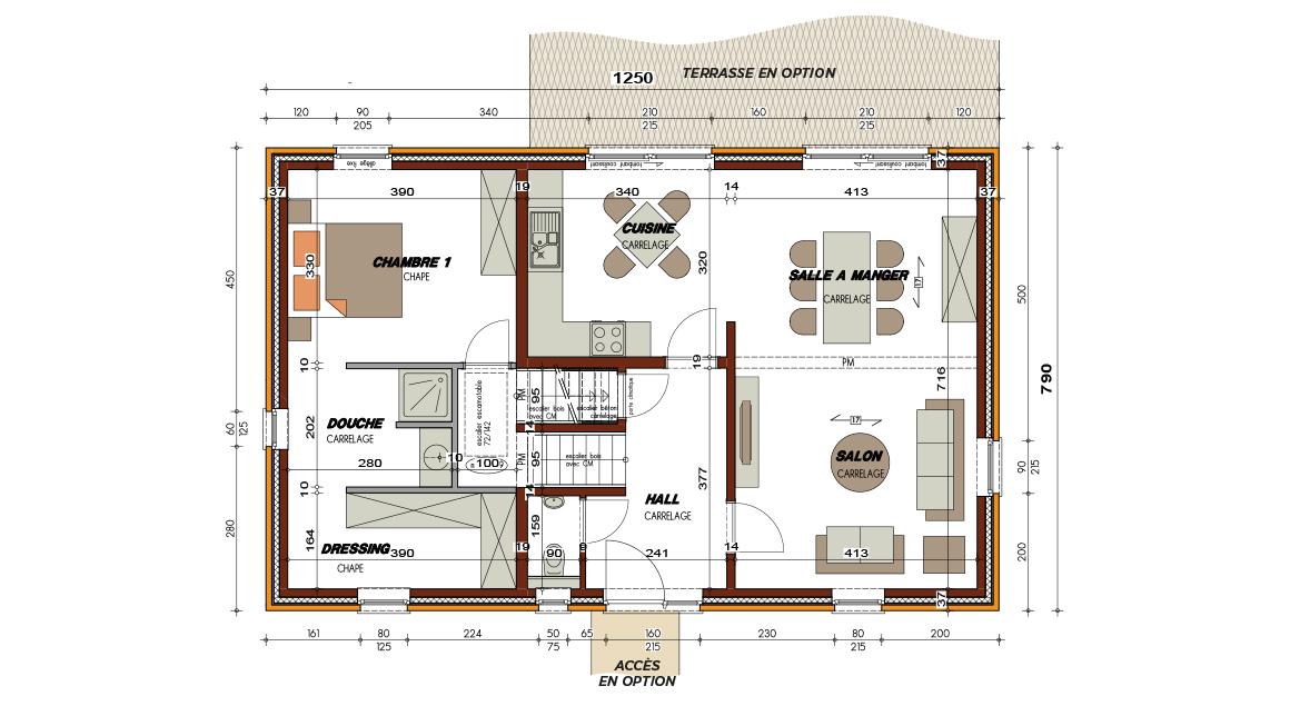 Ecostyle 23 - Plan rez-de-chaussée