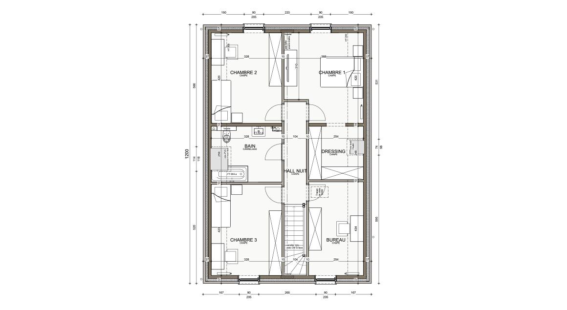 Ecostyle 24 - Plan étage