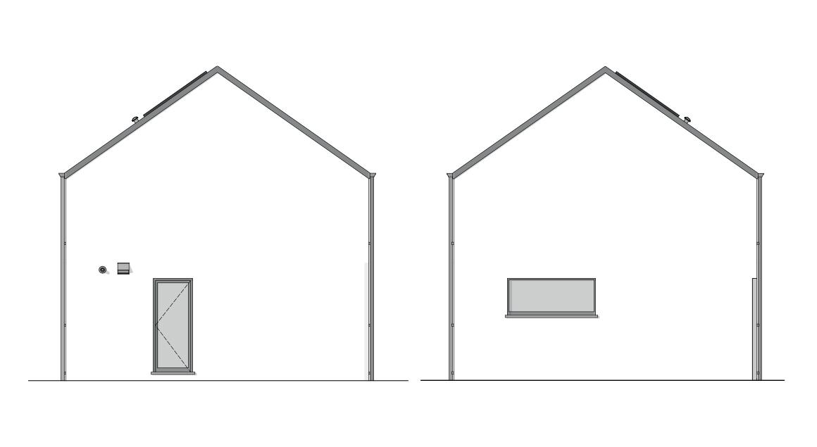 Maison d'inspiration Évidence plans des pignons