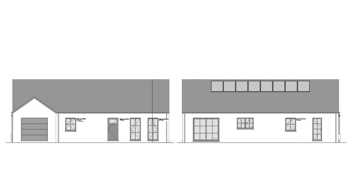 Maison d'inspiration Ancrage Plans des façades