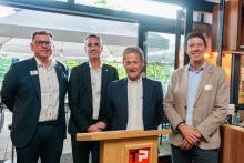 De gauche à droite : Günther Beining, François-Xavier Gilen, Louis-Marie Piron et Olivier Beguin.