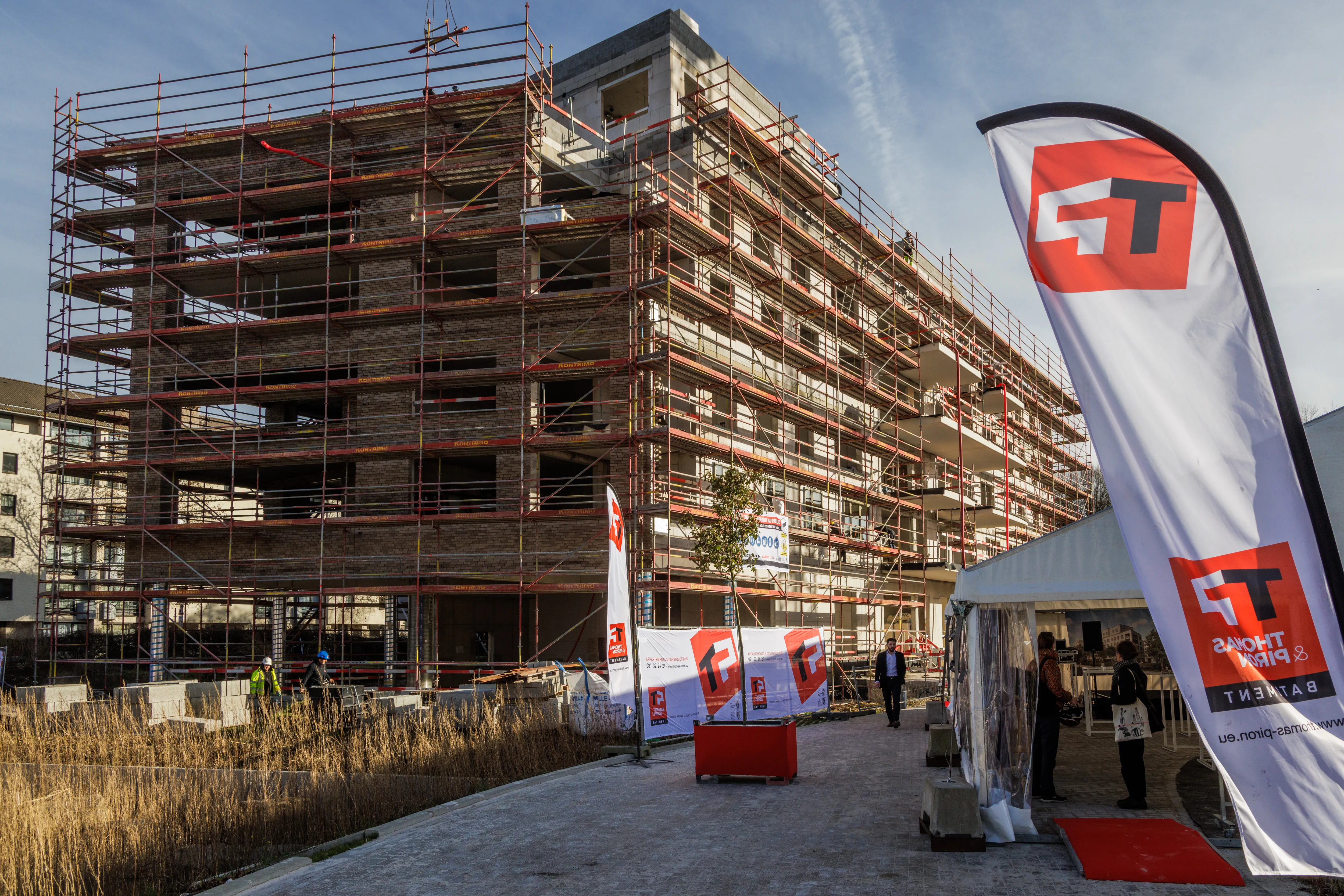 Pose de bouquet pour 32 logements sociaux à Ixelles