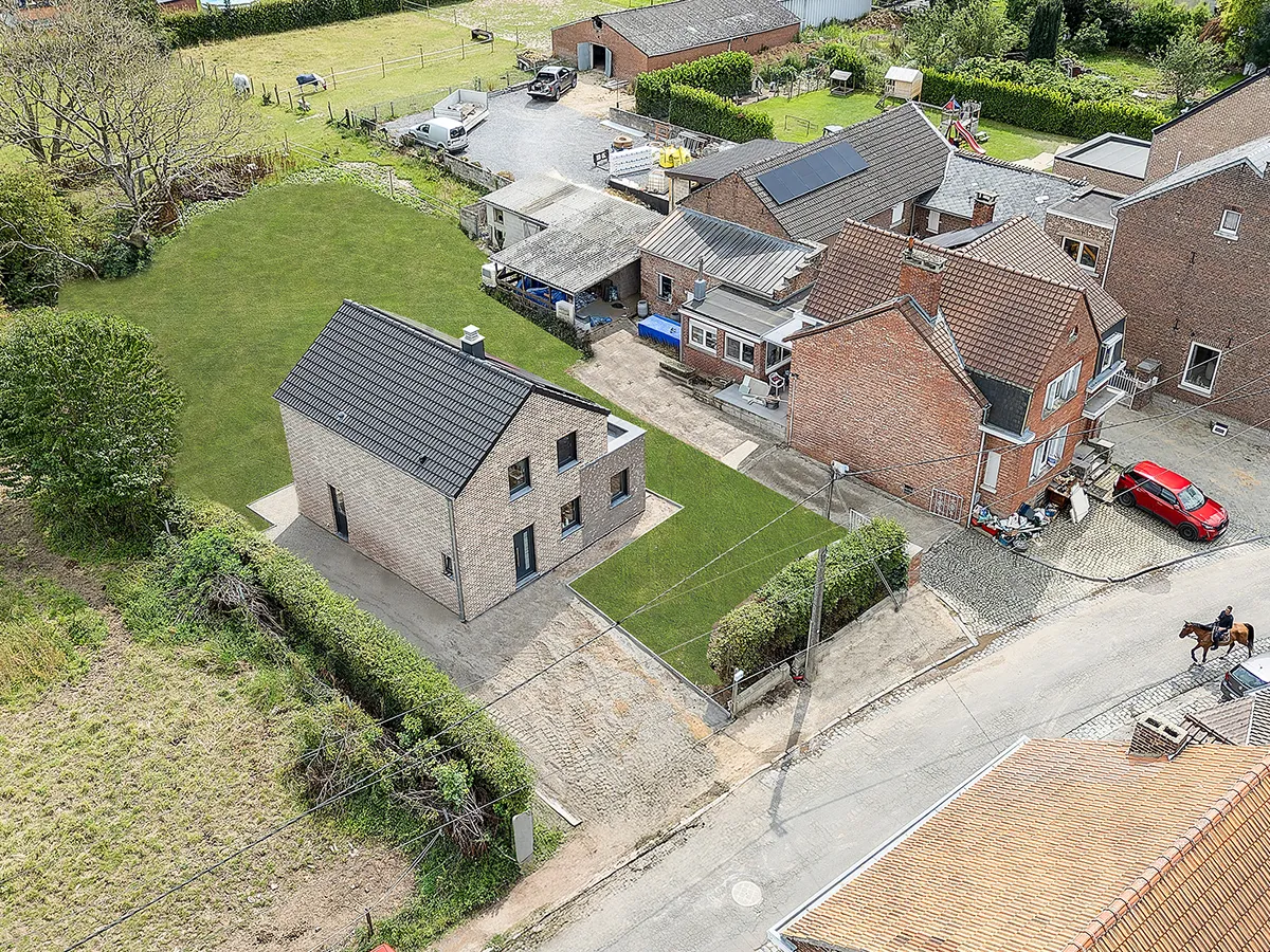 Un client nous ouvre les portes de sa maison neuve à Remicourt (Hodeige)