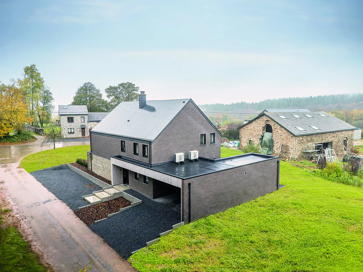 Un client nous ouvre les portes de sa maison neuve à Transinne (Libin)