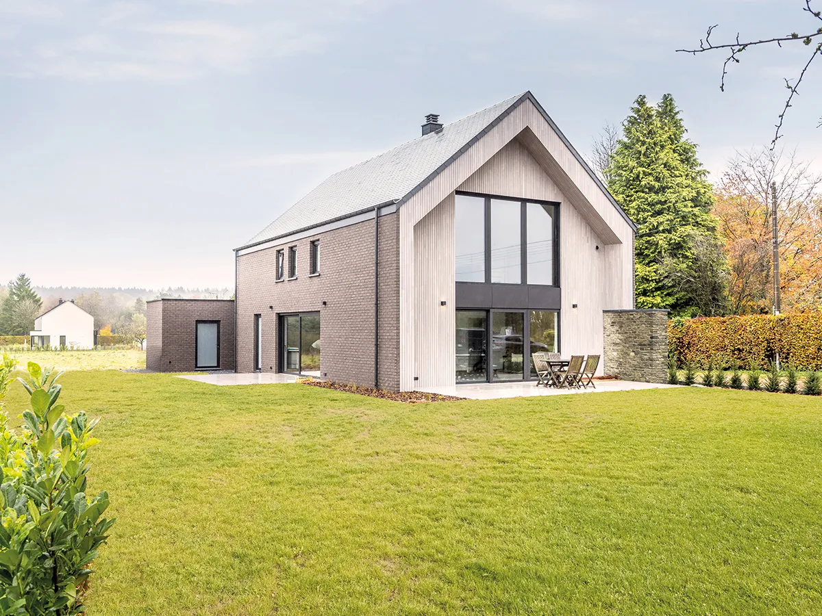 Un client nous ouvre les portes de sa maison neuve à Transinne (Libin)