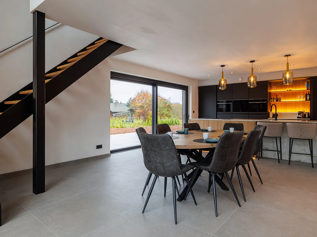 Un client nous ouvre les portes de sa maison neuve à Transinne (Libin)