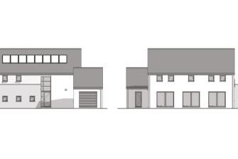 Maison d'inspiration Écostyle 01 plans des façades