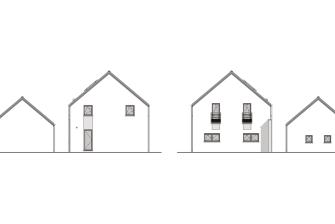 Maison d'inspiration Écostyle 01 plans des pignons