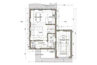 Maison d'inspiration Écostyle 02 plans du rez-de-chaussée