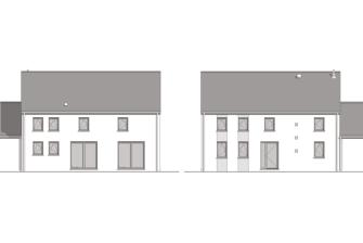 Maison d'inspiration Écostyle 03 plans des façades