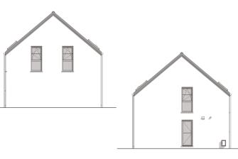 Maison d'inspiration Écostyle 04 plans des pignons