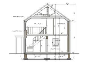 Maison d'inspiration Écostyle 05 plans en coupe