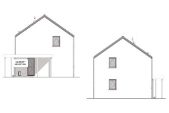 Maison d'inspiration Écostyle 05 plans des pignons