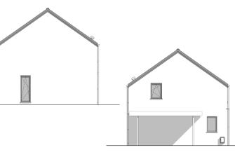 Maison d'inspiration Écostyle 06 plans des pignons