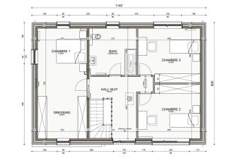 Maison d'inspiration Écostyle 06 plans de l'étage
