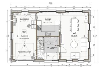 Maison d'inspiration Écostyle 07 plans du rez-de-chaussée