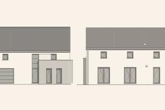 Maison d'inspiration Écostyle 01 plans des façades