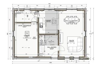 Maison d'inspiration Écostyle 08 plans du rez-de-chaussée