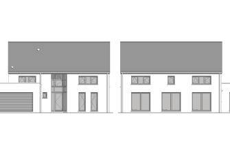 Maison d'inspiration Écostyle 09 plans des façades