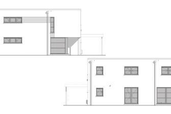 Maison d'inspiration Écostyle 11 plans des façades