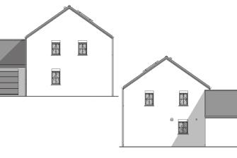 Maison d'inspiration Écostyle 01 plans des pignons