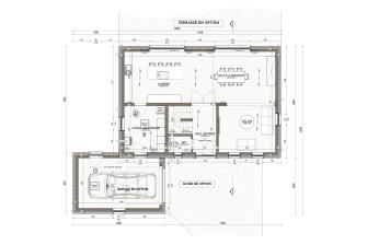 Maison d'inspiration Écostyle 12 plans du rez-de-chaussée