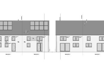 Maison d'inspiration Duo plans des façades
