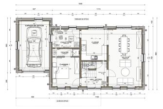 Maison d'inspiration Écostyle 13 plans du rez-de-chaussée
