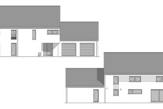 Maison d'inspiration Écostyle 14 plans des façades