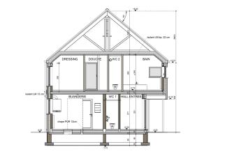 Maison d'inspiration Écostyle 14 plans en coupe
