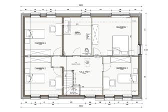 Maison d'inspiration Écostyle 15 plans de l'étage