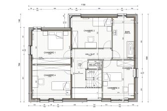 Maison d'inspiration Écostyle 16 plans de l'étage