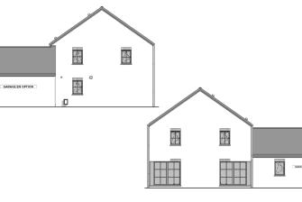 Maison d'inspiration Écostyle 17 plans des pignons