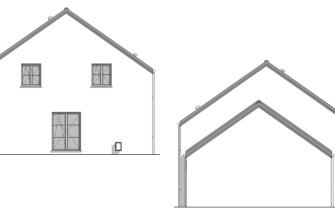 Maison d'inspiration Écostyle 18 plans des pignons