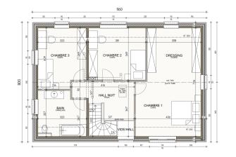 Maison d'inspiration Écostyle 19 plans de l'étage