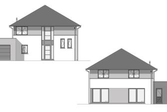 Maison d'inspiration Écostyle 22 plans des façades