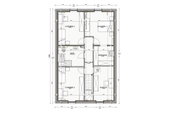 Maison d'inspiration Écostyle 24 plans de l'étage