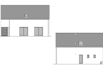 Maison d'inspiration Écostyle 24 plans des façades