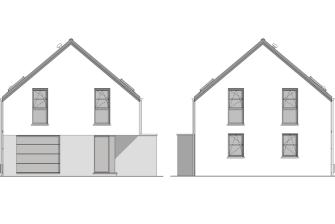Maison d'inspiration Écostyle 24 plans des pignons