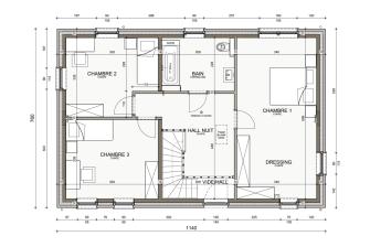 Maison d'inspiration Écostyle 25 plans de l'étage